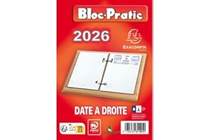 VHV Rechargement Bloc de Bureau Date 365 Pages en BLoc pour l'année en Cours 2025 en Papier Blanc de Qualité pour la Prise de Note en Toute Tranquillité che Vous ou au Travail