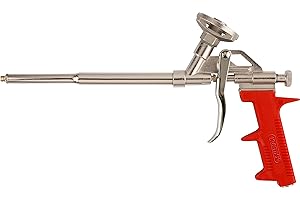 kwb Pistolet do pianki poliuretanowej z metalu, profesjonalny pistolet dozujący z ergonomicznym uchwytem z tworzywa sztucznego