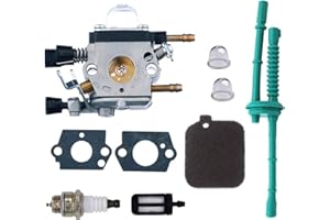 OxoxO Compatible with Carburetor Carb Kit with Primer Bulb Air Filter Fuel Filter Line Compatible with Stihl BG45 BG46 BG55 BG65 BG85 BR45C SH55 SH85 Blower 4229 1200 606 Tune Up Kit