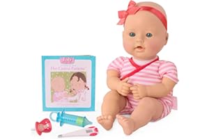 Baby Sweetheart - Medical Time - 30cm Soft-Body Newborn Baby Doll with Easy-to-Read Story Book and Accessories