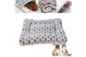 QINSHUI Cozy Calming Cat Blanket, Cosy Calming Cat And Dog Blanket With Cute Prints, Pet Calming Blanket For Cats, Ultra Soft Warm Dog Cat Bed Mat Flannel Blanket For Sizes To Fit Most Pets (F,38*27in)