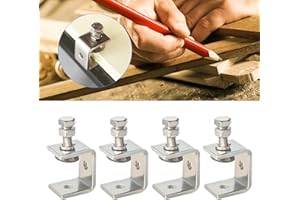 FASBET Set di morsetti a C con ampie aperture per ganasce a C, in acciaio inox, Heavy Duty Clamp per lavorazione del legno, fissaggio in acciaio inox 304, 4 pezzi