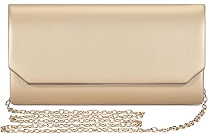 BAICLES PU-Leder Abendtasche Damen Clutch Elegant Brauttasche Handtasche Hochzeit Damen Kettentasche Mädchen klein Umhängetasche für Party Freizeit Crossbody Bag Damen Leder Klein