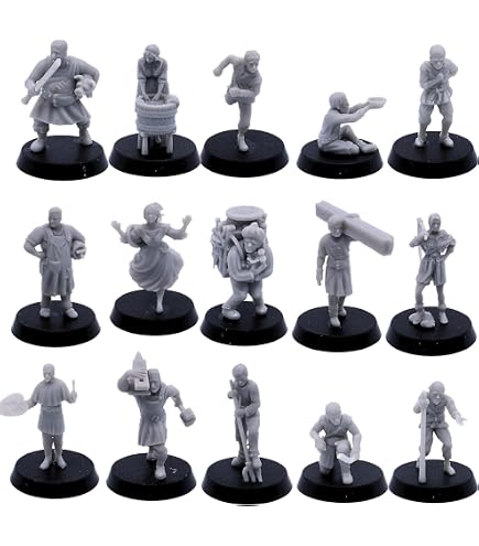 Miniature Witch 28 Mm - Résine - Jeu De Rôle, Wargame - Non Peinte, Non Assemblée