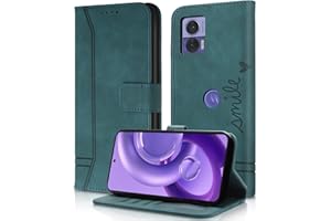 AsWant Cover per Motorola Edge 30 Neo - Premium PU Magnetica Libro Custodia Edge 30 Neo, Portafoglio Flip Case Funzione Stand Per Motorola Edge 30 Neo (Verde)