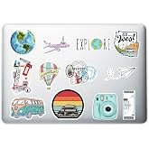 Quart Aksesuar Seyahat Travel Adventure Temalı Laptop Notebook Tablet Telefon Sticker Set 005