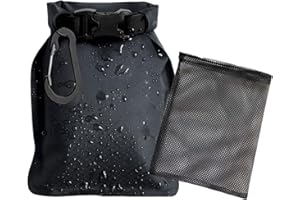 Issimober Sac à savon de voyage, anti-fuite et étanche, avec sac à mousse et crochet, extra léger, idéal pour l'extérieur, les voyages, le camping (noir)