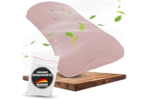 BURADIA Badewannenkissen inkl. Wäschenetz - Ultimativer Komfort und Entspannung mit neuester Air Mesh Technologie - Badekissen für Badewanne mit 4 starken Saugnäpfen - Nackenkissen/Kopfkissen (rosa)