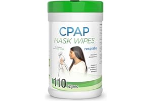 RESPLABS MEDICAL INC. resplabs CPAP Mask Wipes - Unscented, Alcohol-Free Daily CPAP Cleaner for Full Face, Nasal & Pillow Masks - 110 Count