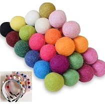 50 Wollfilzkugeln 1,5 Cm In 34 Farben - Perfekt Für Basteln, Handarbeit & Deko