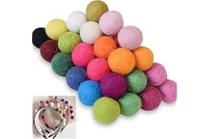 EuAcesry Filzbälle für Katzen, 50 Stück bunte Pompons, Spielbälle für Katzen, Nepal Fair, 2 cm, Filzbälle für DIY Handwerk kreative Dekorationen