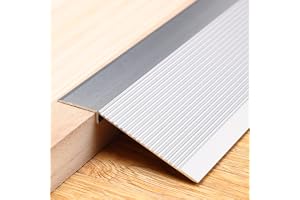 Trimold Övergångsremsa av aluminium, lämplig för trösklar, ramper, kakel, parkett och laminat, överbrygga höjdskillnaden mell