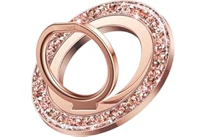 SYNCWIRE Anneau de Support magnétique pour téléphone MagSafe – Support de téléphone à Paillettes avec Rotation à 360° – Béquille Compatible avec iPhone 17 16 15 14 13 12 Pro Max Accessoires MagSafe