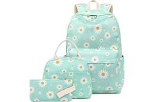 LEDAOU Mochila escolar para niñas y niños, mochila escolar, mochila escolar para adolescentes, mochila escolar para niños, juegos de mochilas escolares con bolsa de almuerzo y estuche para lápices,