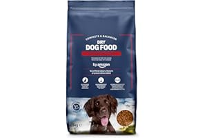by Amazon - Complete Dry Dog Food for Adult Dogs, Rich in Beef with Peas, 1 Pack of 5kg - 1