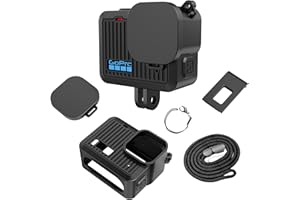 Effcotuo Custodia per GoPro Hero 2024 Cover, Custodia Protettiva Silicone per Fotocamera + Copriobiettivo, GoPro Hero 2024 Black Silicone Protective Case Accessorio