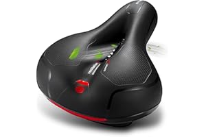 EOZFLY Selle Velo Ultra Confortable, Selle de Vélo Gel Ergonomique, avec Boule d'Amortisseur à Double Ressort, Accessoire Velo pour Homme Femme Bicyclette VTT, Vélo de Route, Vélos de Montagne Pliants