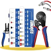 Crimping Tool Set for Electrical Terminals 0.08-16.0 mm&sup2; with 3000 Tips | Self Adjusting Hexagonal Crimping Pliers for Electr