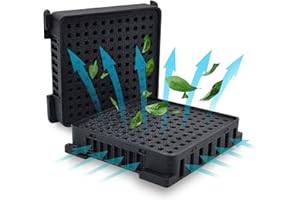 M.S-HANDEL 2er Set Aktivkohlefilter für Liebherr Kühlschrank 909698900, 988242900, 988246000 – Ersatz Fresh Air Filter, Geruchsneutralisierer, Luftfilter für Kühl-Gefrier-Kombination, Schwarz, 2 Stück