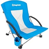 KingCamp Lilac Beach Chair Plaj ve Dinlenme Sandalyesi Blue