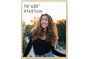 Ditwis Cornice 40x50, Cornice Color Naturale per Poster, Foto e Opere d'Arte 40x50 cm, Porta Poster da Parete per Casa, Ufficio e Gallerie