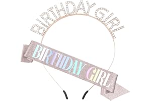 Psxuie Birthday Girl,Coroncina Compleanno,Corona Regina,Corona,Corona Compleanno,Tiara,Coroncina,Fascia Di Buon Compleanno,Cerchietti Per Capelli Con Corona Di Compleanno,Fascia Compleanno Donna