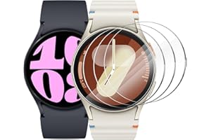CAVN 4-Stück Kompatibel mit Galaxy Watch 7/6/5/4/FE 40mm Schutzfolie Glas, Wasserdichtes Glas Schutz Displayschutzfolie Anti-Kratzen Displayschutz für Galaxy Watch FE/4/5/6/7 40mm