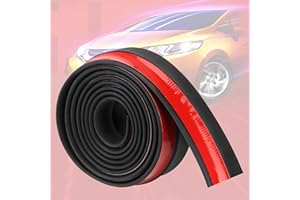 SWSDEE Auto Spoiler Protector - Garage Door Seal Strip8.2ft 2.5inch Universal Garage Door Seal Rubber, Rubber Sealing Strip, Multi-Purpose Garage Sealing Tape (Black)