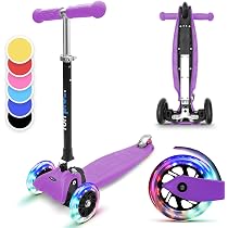 ODS Einhorn Scooter – Klappbar, Höhenverstellbar Bis 80 Cm, Mit Hinterradbremse, In Rosa/Lila/Weiß