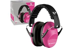Vanderfields Casque Anti Bruit Enfant, Facilement réglable pliable protection auditive avec atténuation de 26dB SNR pour milieu bruyant ou stressant pour enfants, garçons,filles et étudiant 3 à 16 ans