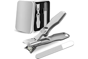 PGTC Shirem Obcinacz do paznokci,Sherum,Obcinacz do Paznokci Keilini,Przenośny,Ultra ostry obcinacz paznokci,Ultra ostry obcinacz do paznokci ze stali nierdzewnej,Odporny na zachlapanie,Obcinacz (srebrny)