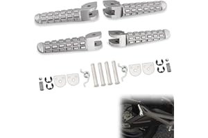 Hokuotolite Estriberas/reposapiés para conductor/conductor + pasajero, clavijas de apoyo delanteras y traseras para Ducati SuperSport, Scrambler, Multistrada 1100, Monster 797, 796, 795, 696, 659,