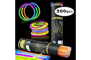 " APP LIFE Applife BRACCIALETTI LUMINOSI STARLIGHT FLUORESCENTI BRACCIALI DISCO FLUO DJ (200 pezzi)