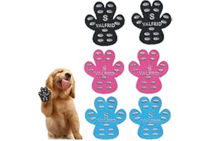 VALFRID Protecteur de Patte de Chien Robuste Anti-dérapant 40 pièces,Auto-adhésif résistant Chien Chaussures Bottillons Chaussettes pour Remplacer Multicolore S