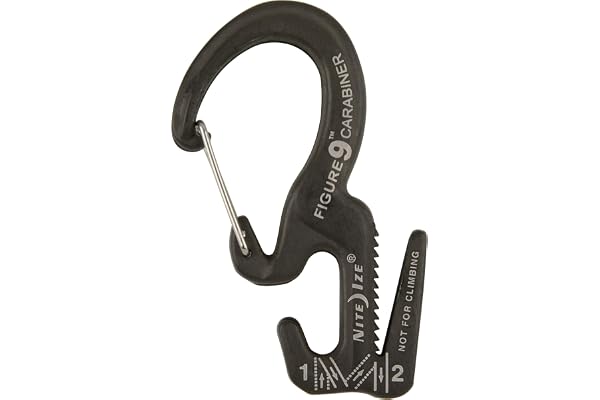 Nite Ize Carabiner Figure 9: Mousqueton, gris-noir