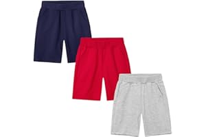 CAMLAKEE Garçons Shorts Enfants Pantalons Bermudas Courts Jogger Multipack Tout Petits Été