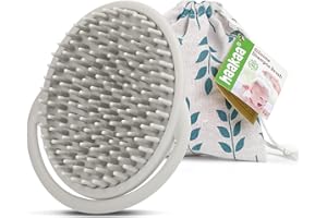 haakaa Cepillo de cuna para bebé – Peine suave para gorra de cuna | Masajeador del cuero cabelludo del cabello, cerdas suaves para recién nacidos y niños pequeños, regalo ideal para baby shower para
