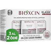 Bioxcin Klasik Bitkisel Kuru ve Normal Sa&ccedil;lar i&ccedil;in 3x300 ml Sa&ccedil; D&ouml;k&uuml;lmesine Karşı Şampuan