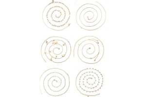 Dochais 6-9 Stück Bauchkette Hüftkette Boho, Bauchkette Sommer Strand, Hüftkette Bikini, Taillenkette Sterne, Taillenkette Gold Perlen, Taillenkette Muschel, Belly Chain für Damen Frauen Mädchen