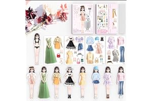 Seafly Magnetic Dress Up Baby, 2024 New Magnetic Princess Dress Up Paper Doll Magnet Dress Up Games, Pretend and Play Travel Playset Toy Magnetic Dress Up Dolls for Girls (D)