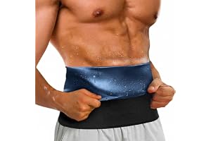 THQAE Magreducerande gördel för män, maggördel för män för svettning och fitness, sport bantningsreducerande bä , justerbart ländryggstöd, blå, stor storlek 4XL/5XL