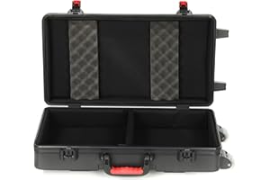 Gator Cases Hartschalen-Rollkoffer für Line 6 Helix Floor Multi-FX Processor, schwarz (GHELIXFLOOR)