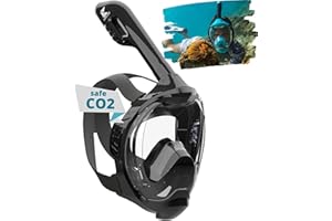 Khroom Masque de plongée en apnée pour adultes et enfants - Seaview Y | Sans danger au niveau du CO2 | Masque intégral pour la plongée en apnée | Équipement de plongée avec masque complet pour adultes