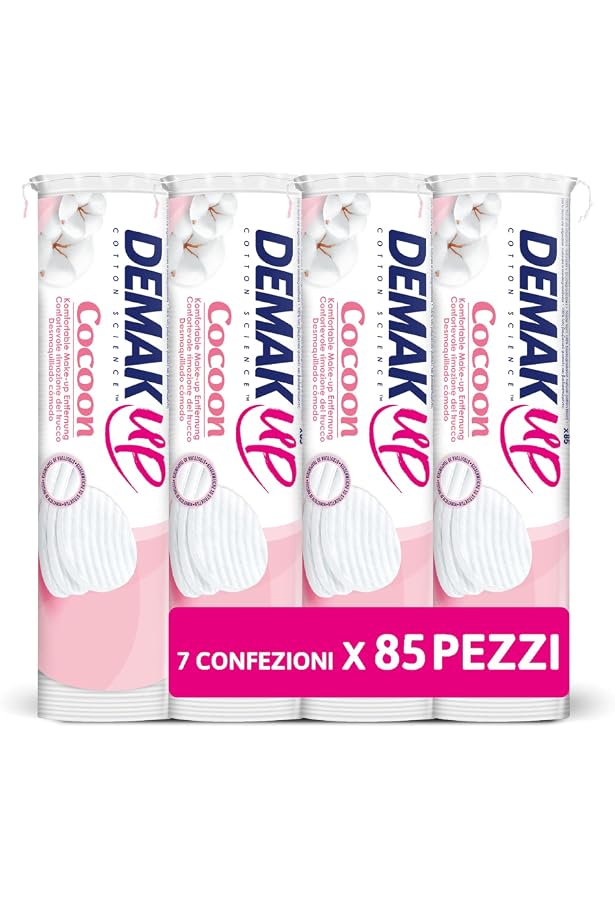 Lot Lingettes Et Cotons Démaquillants Demak'Up Sensitive - Pour Peaux Sensibles, 100% Coton