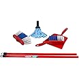 Theo Klein 6706 Vileda Mop Set I With mop, broom and dustpan and brush set I In the popular Vileda design I Dimensions: 22.5 cm x 15 cm x 61 cm I Toy for children aged 3 years and up Multi - Colored