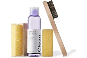 Jason Markk Kit de base de nettoyant pour chaussures + spray imperméabilisant Repel pour chaussures - Pour le nettoyage et l'entretien des chaussures et différents matériaux