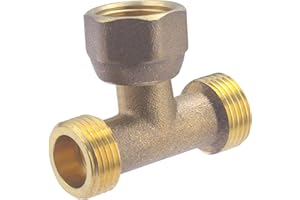 NT NOYON & THIEBAULT Té Laiton Mâle Femelle Mâle Ecrou Tournant à Visser 12x17 (3/8) NOYON & THIEBAULT