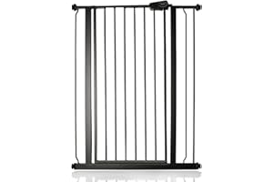 Bettacare Child and Pet Gate, 81.4cm - 89cm, Matt Black, Extra Tall Gate 104cm in Height, Pressure Fit Stair Gate, Baby Gate and Suitable for Dog Gate or Pet Barrier, Easy Installation