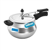 Helicon Aluminium Handi Presssure Cooker - 5 Liter Capacity(Works on Gas & Induction Both)