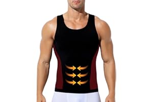 Casey Kevin Canotta Compressione Uomo Contenitiva Canottiera Dimagrante Uomo Snellente Fitness Canottiera Shapewear Fascia Pancia Canottiera